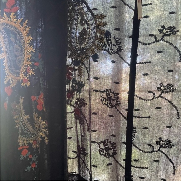 FREE PEOPLE | Black Dottie West Boho Bell Sleeve Kimono Cardi - Picture 5 of 9